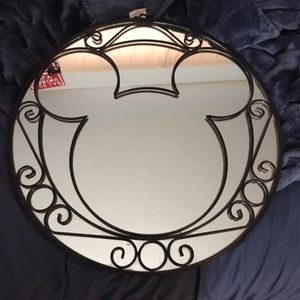 Wrought iron Mickey Mouse mirror